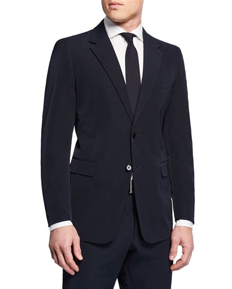 blue and black prada suit|prada coats men.